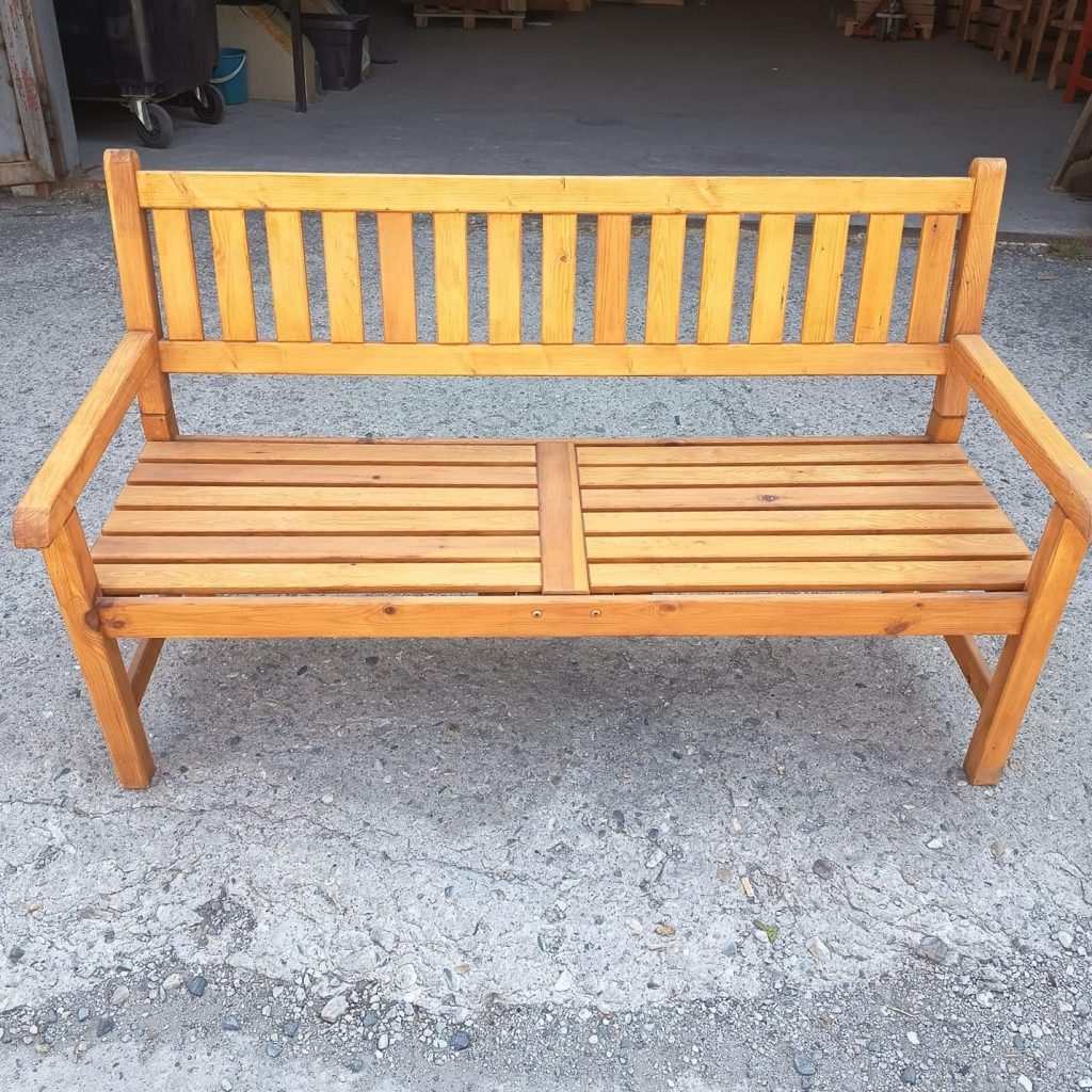 Zahradní lavice RADOST 150 cm - kaštan - VÝPRODEJ