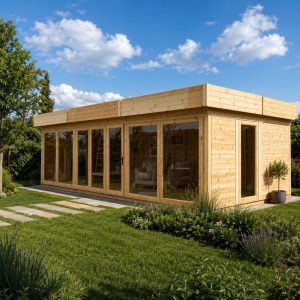 Dřevěný zahradní domek MODERN DODPOČÍVÁRNA