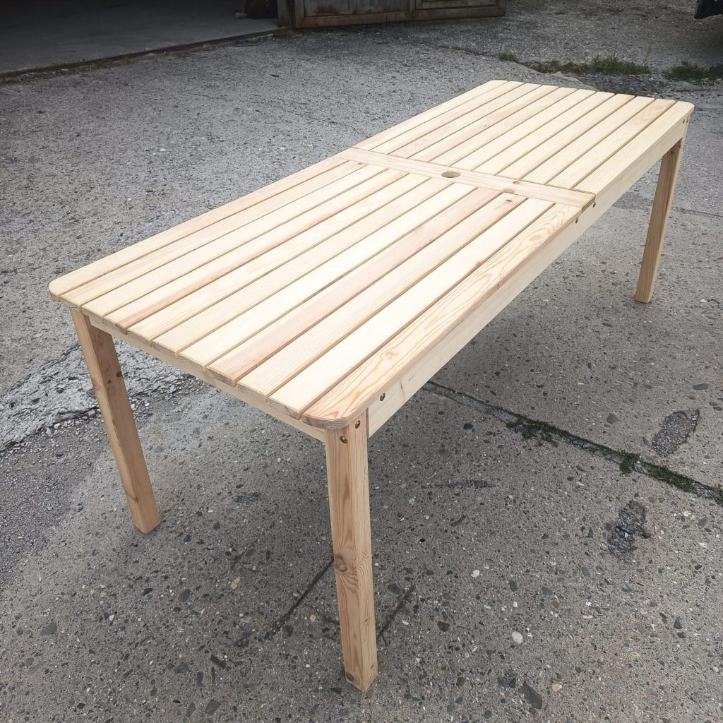 Zahradní stůl Radost - délka 190 cm - přírodní - VÝPRODEJ